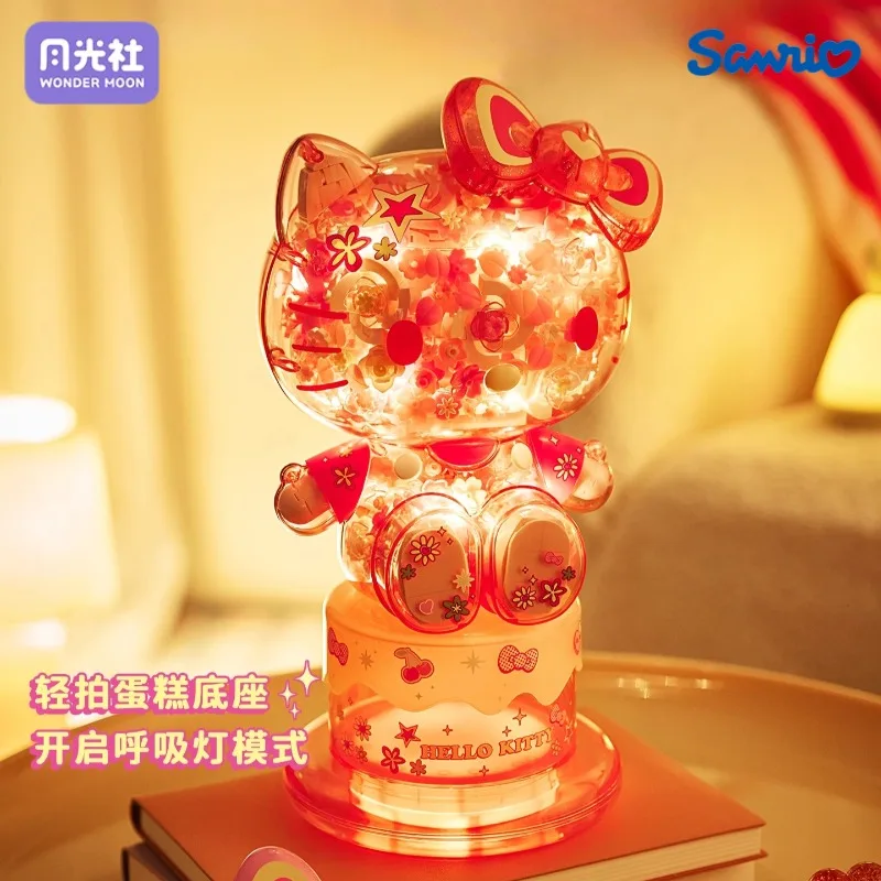 Hello Kitty Flower Cluster Assemblaggio Blocchi di costruzione Sanrio Grande Kawaii Anime Giocattolo Modello Ornamenti per il desktop Regalo di festa per bambini