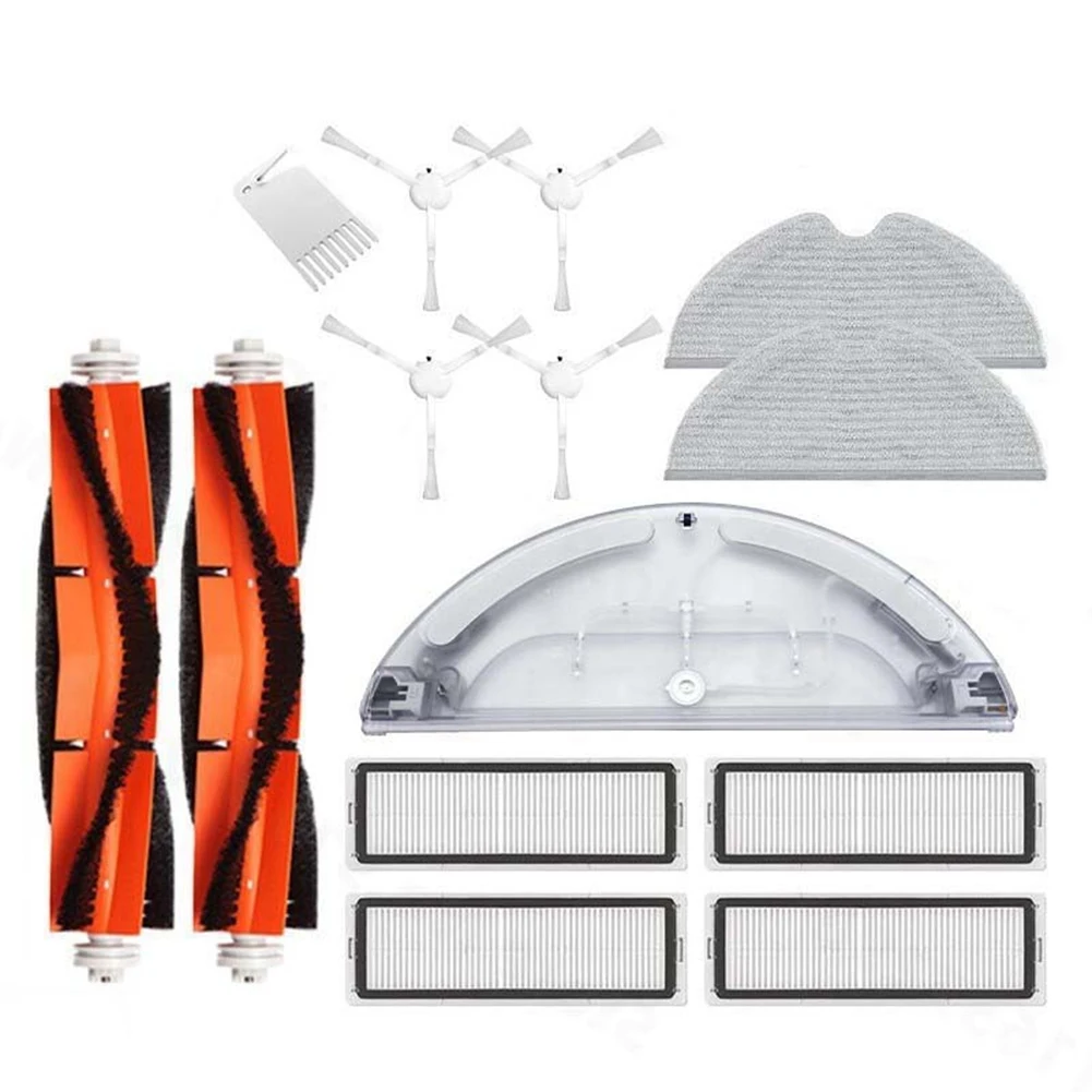 AB43-For Xiaomi Mijia 1C STYTJ01ZHM الجانب فرشاة رئيسية خزان المياه ممسحة القماش فلتر HEPA جهاز آلي لتنظيف الأتربة طقم قطع غيار