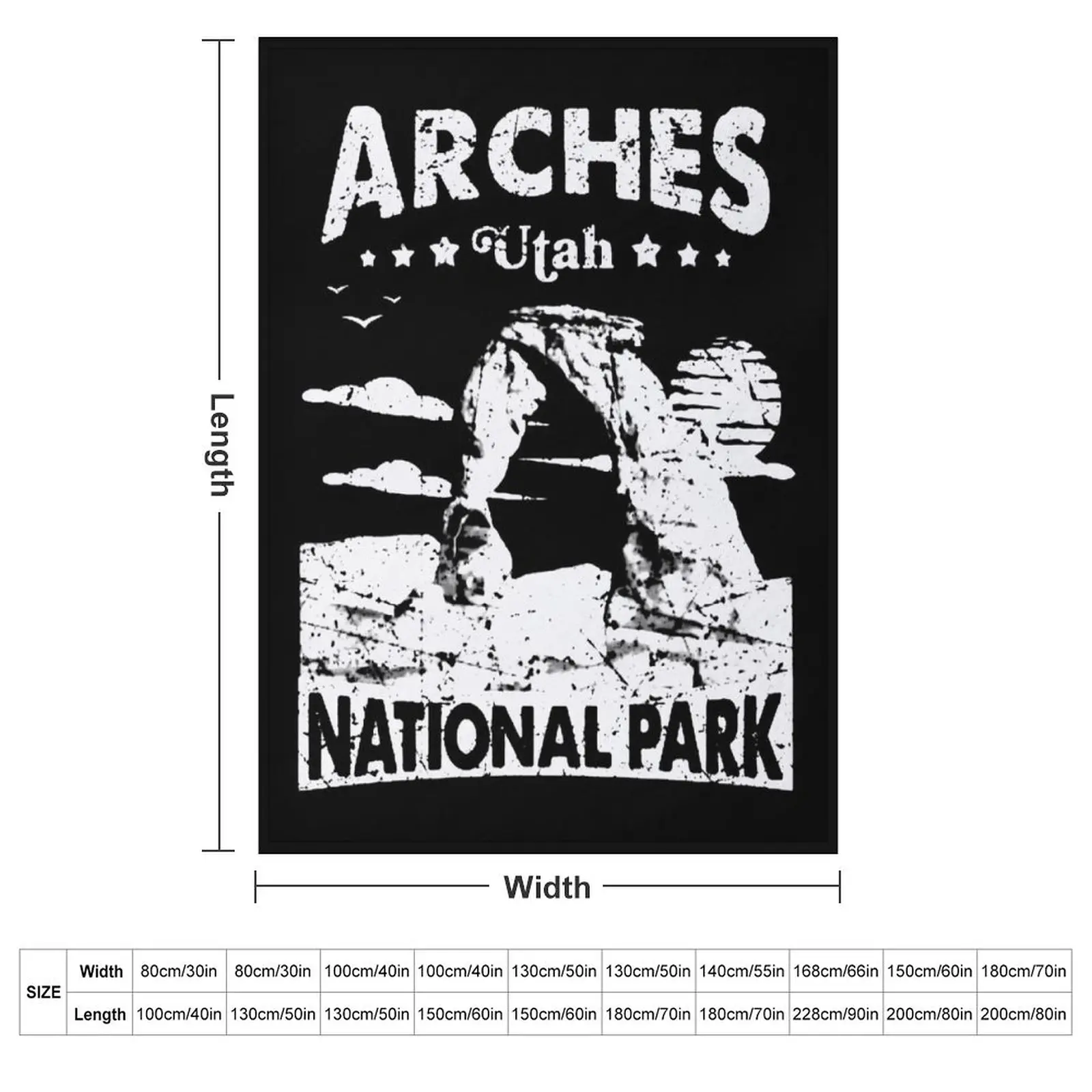 Arches National Park , Delicate Arch Vintage Utah Gift Throw Blanket Bed linens Quilt Thin funny gift manga Blankets