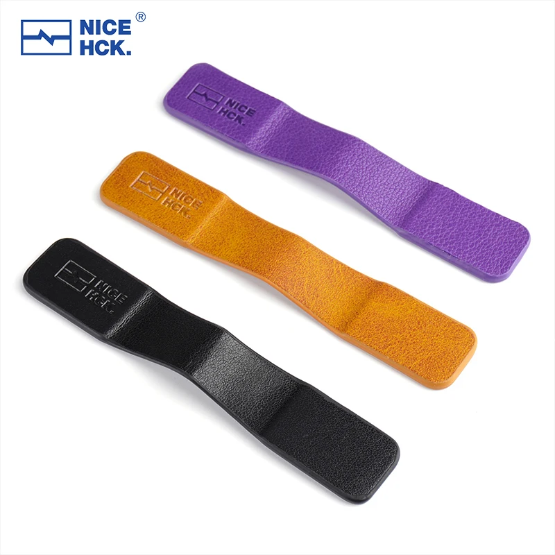 NiceHCK Pengikat Kabel Kulit Asli Dua Sisi Jepitan Kawat Isap Magnetik Manajemen Ikatan Kawat Organizer Aksesori Earphone