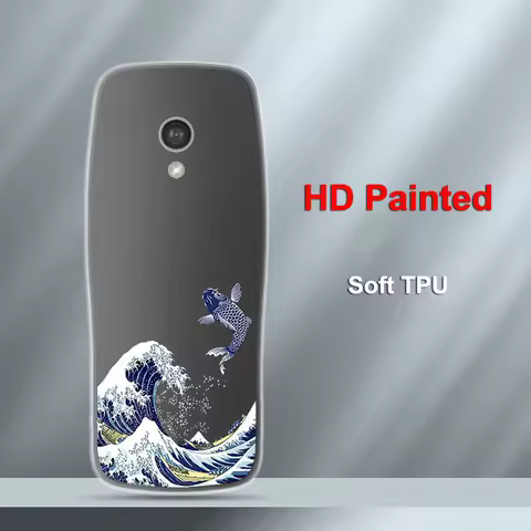 For Nokia 3210 4G 2024 Crystal Case HD Painted Protect Matte Back Shell For Nokia 8210 6300 Phone Cover For Nokia 105 4G 2023