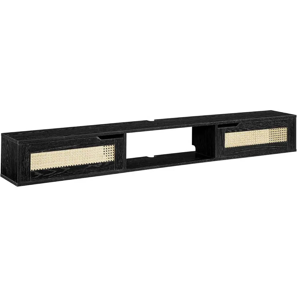 

Wall-Mounted Floating TV Stand for 70-80 Inch TVs, Black