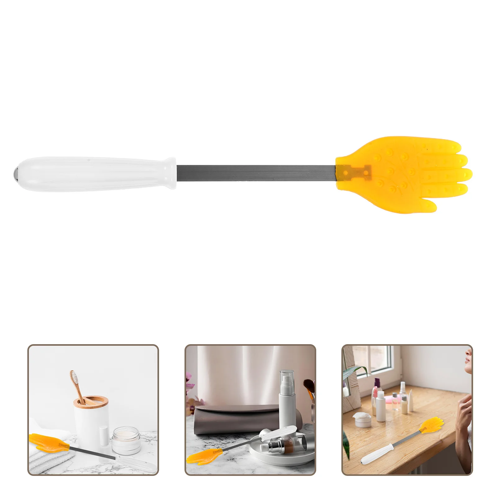 

Ergonomic Silicone Massage Paddle Handheld Muscle Massager for Back and Shoulders Portable Manual Massage Tool for Home Office