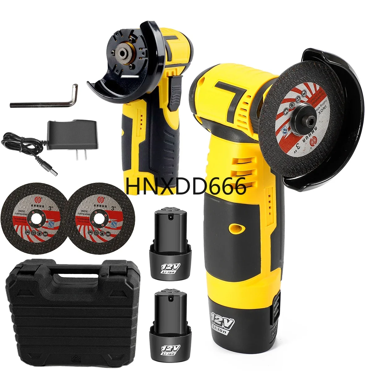3inch Angle Grinder with 30000MAH Lithium-Ion Cordless Power Tool Cutting and Grinding Machine Polisher for Home