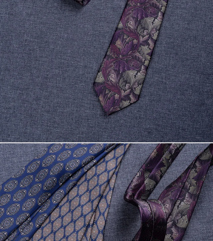 Neue 8cm Herren Krawatte Druck muster klassische Krawatten für Mann Bräutigam Groom sman Imitation Seide Blumen Krawatten Hochzeit Accessoires – Detail 29