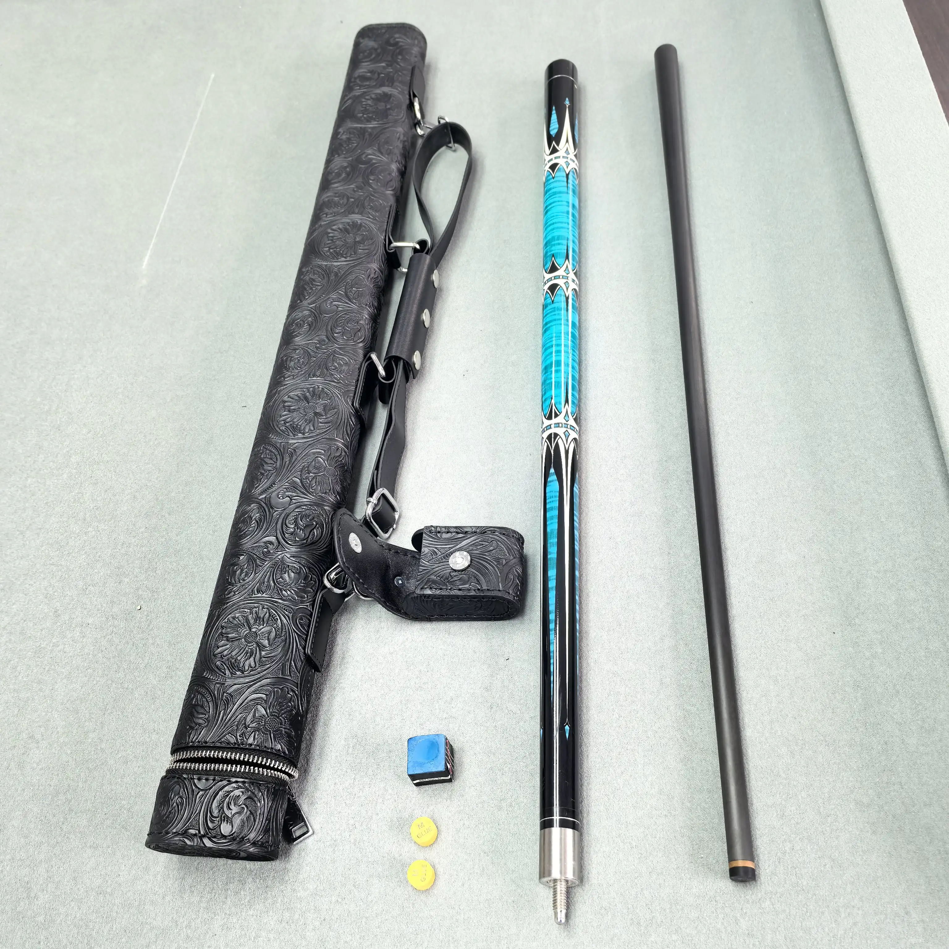 

New Design Portable Cue Case Holder With Custom Logo Wholesale Price Billiard Cue Case for High-end Billiard Products