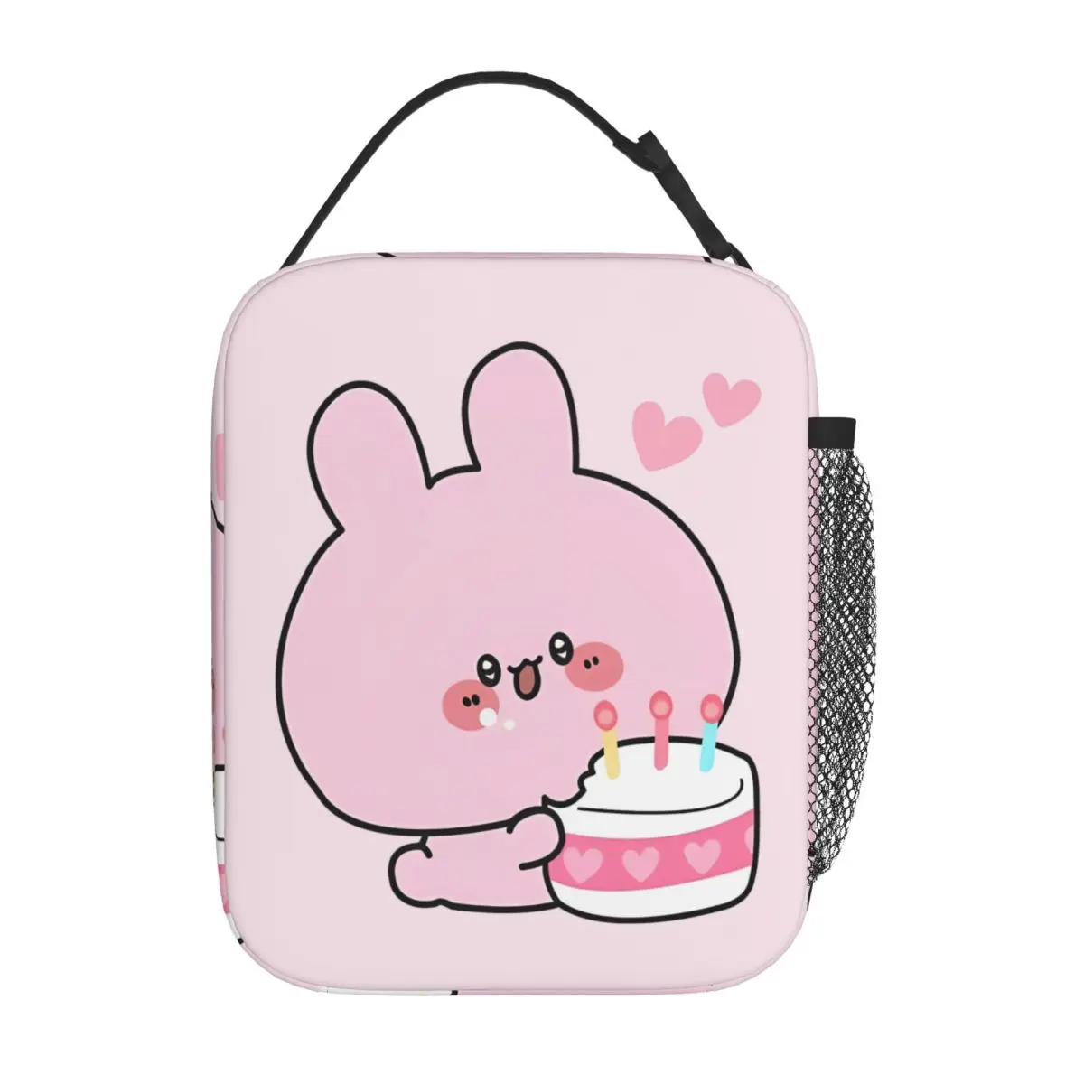 

Asamimichaan Cute Asamimi Delight Insulated Lunch Bags Cooler Bag Meal Container Portable Tote Lunch Box Food Handbags College