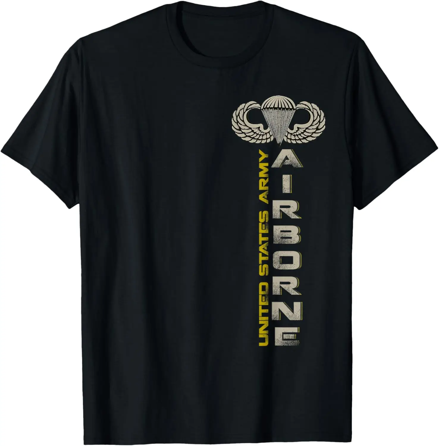 

US Army Airborne Division Paratrooper Veterans Day T-Shirt 100% Cotton O-Neck Short Sleeve Summer Casual Mens T-shirt Size S-3XL