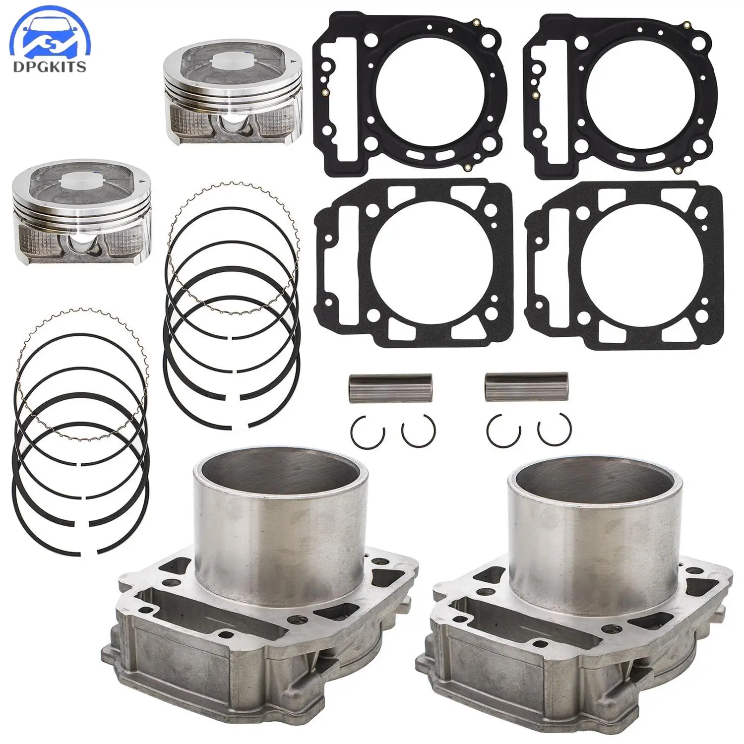 

DPGKITS Front Rear Replacement Cylinder Piston Set Kit For Bombardier BRP Can-Am Outlander Max 800 06-15 Displacement 799.9CC