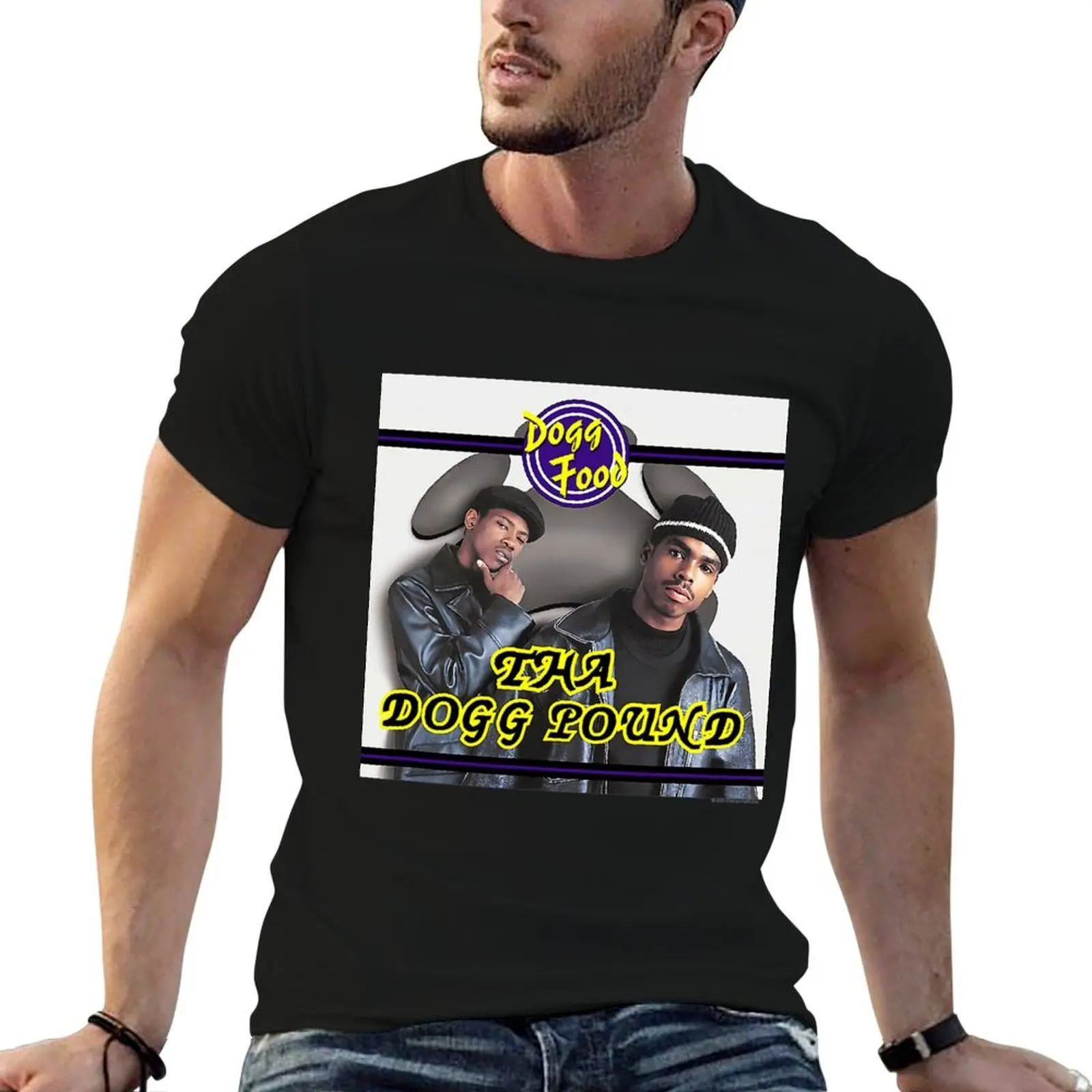 Death Row Records Dogg Food Album Cover T-Shirt essential t shirt Aesthetic clothing funny t shirts for men