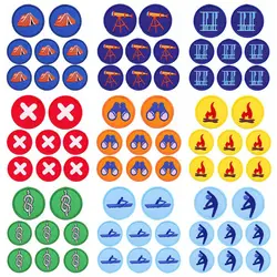 Prajna 10PCS Wholesale Boy Scouts Patch Iron On Patches For Clothing Sports Embroidered Patches On Clothes Camping Stripe Badges