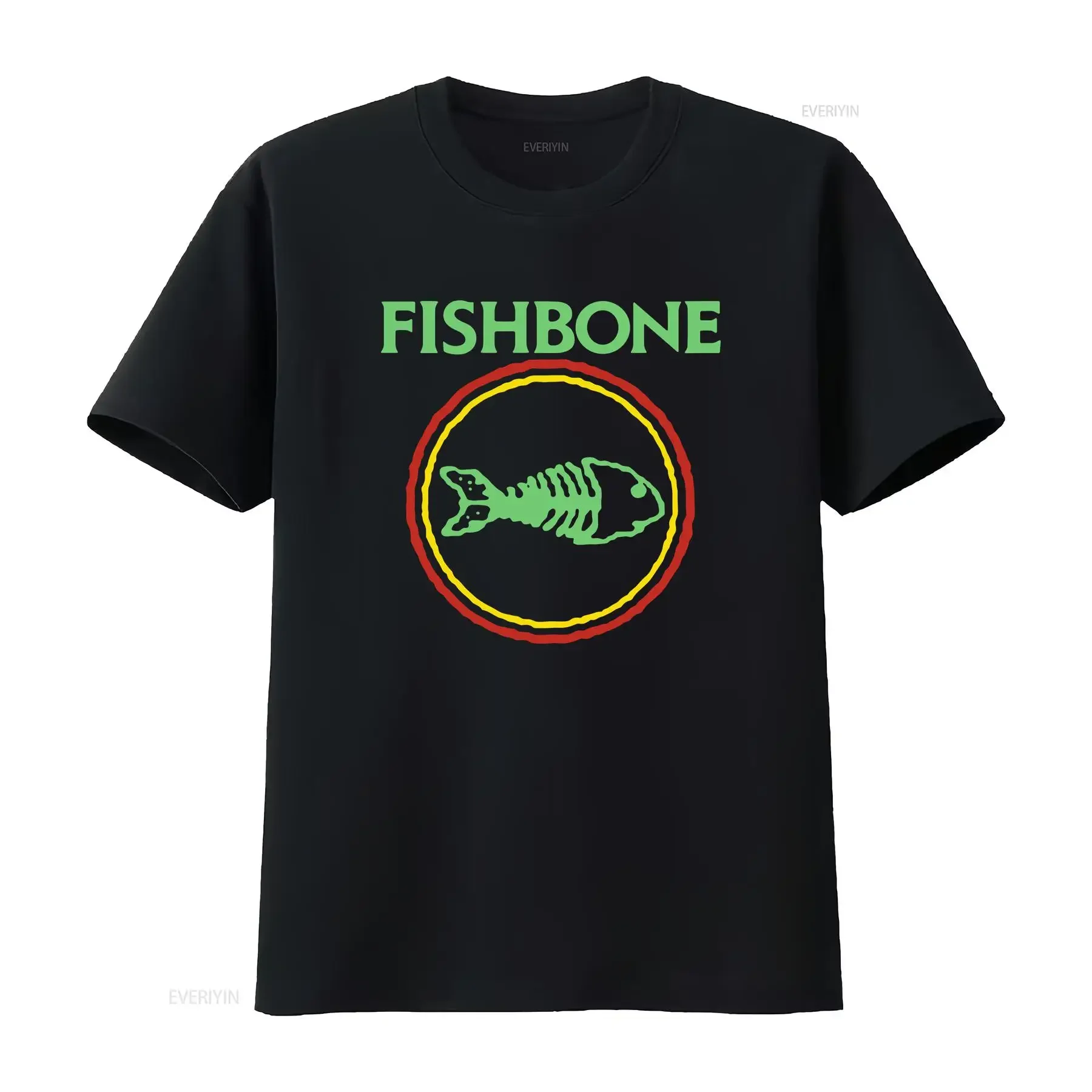 Fishbone T Shirt classic vintage America Rock Music Band Ska Punk Angelo Moore  vintage Washed Unisex Versatile Soft Stretched