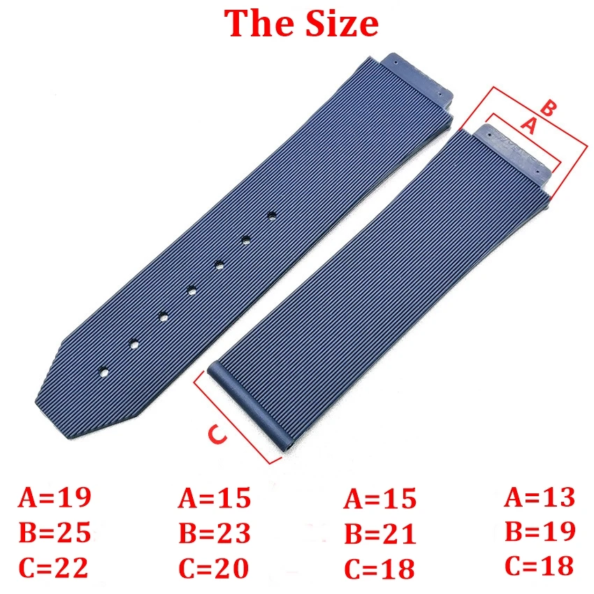 25 × 19 23 × 15 21 × 15 19 × 13mm para Hublot Big Bang Classic Fusion Series correa de reloj hombre mujer pulsera herramienta pulsera