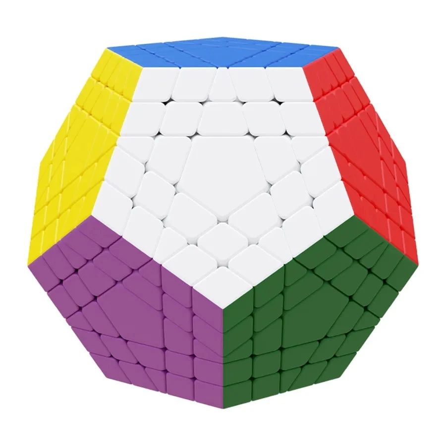 Shengshou Gigaminx Cube sans colle 5x5 dodécaèdre Puzzle Cube vitesse 12 faces Megaminx Magico Cubo jouet cadeau pour enfants