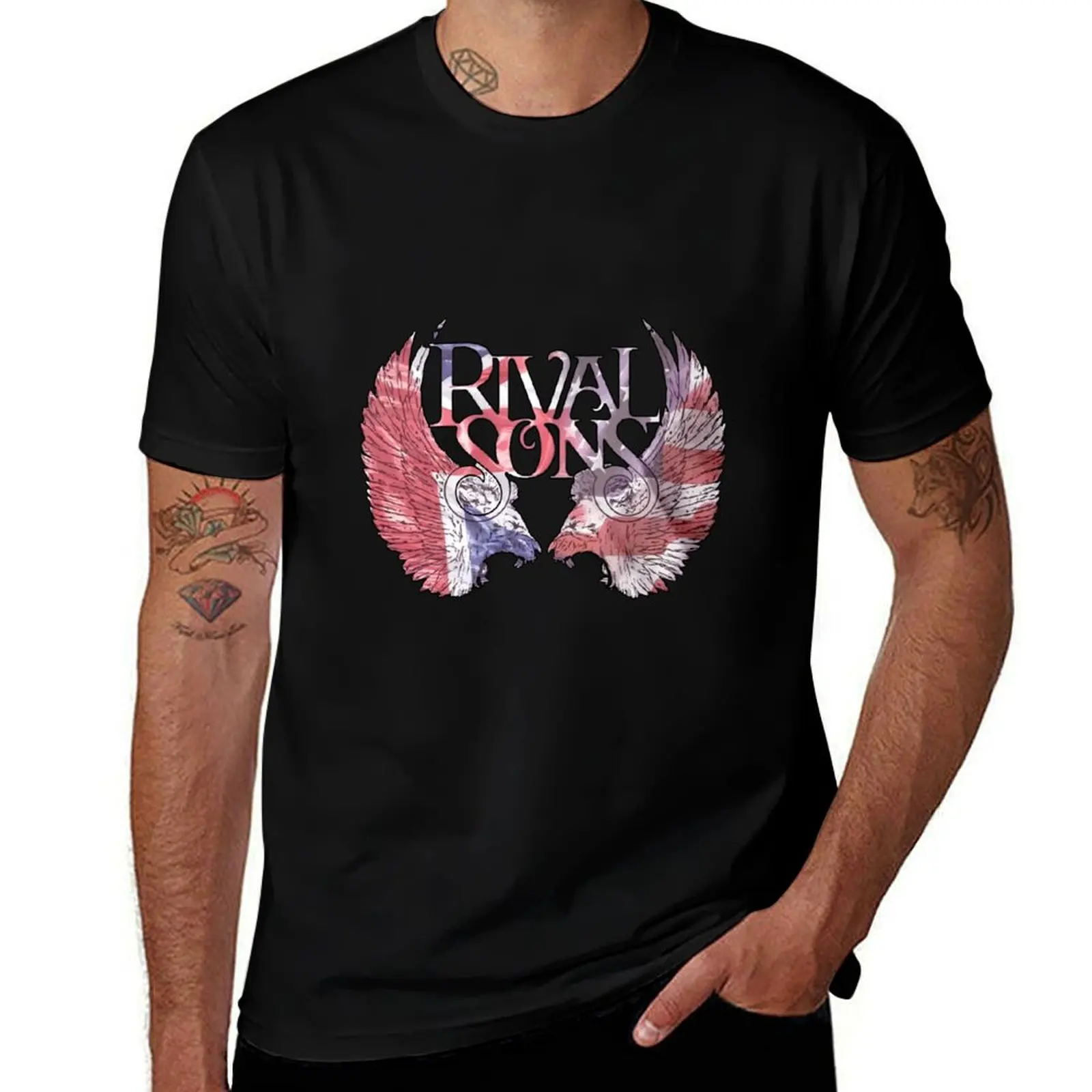 Rival Sons Logo T-Shirt Breathable Mesh Panel T-Shirt