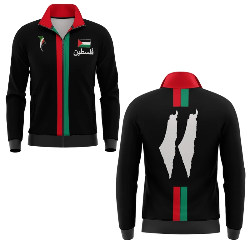 

Новинка 2024, палестинская футбольная куртка на молнии, унисекс, палестинские куртки из джерси, детская верхняя одежда, подарки, оптовая продажа, пальто унисекс, спортивный костюм