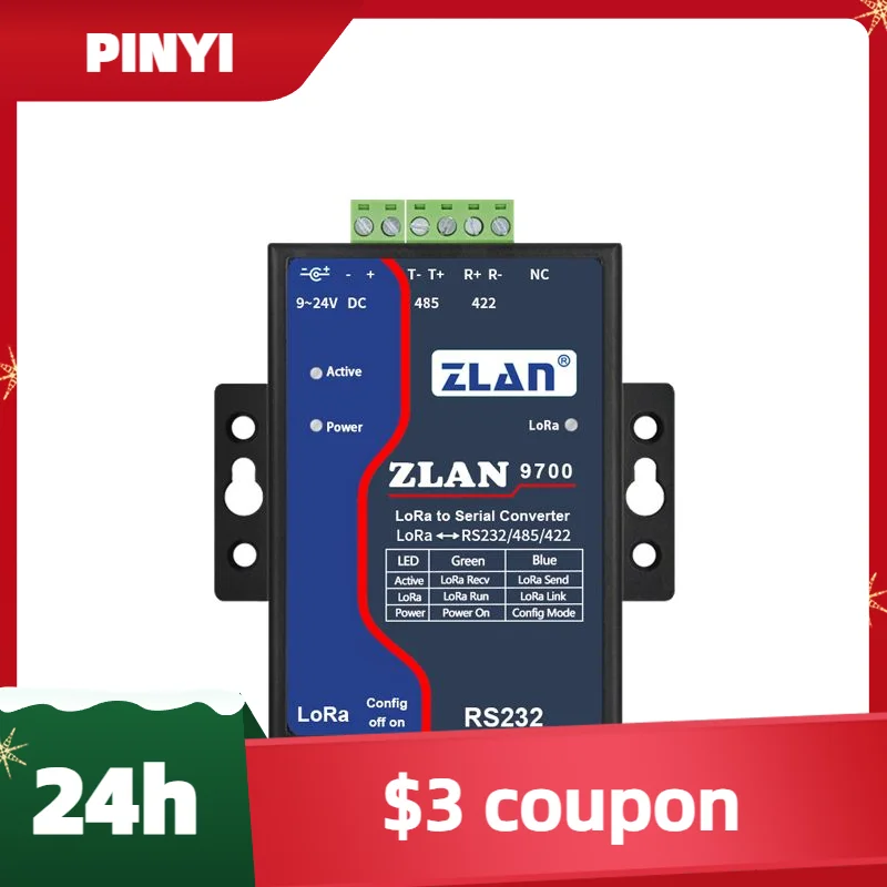 

ZLAN9700 IoT-устройство Ethernet-шлюз LORA Высокоскоростной беспроводной модуль Продукт связи и сети