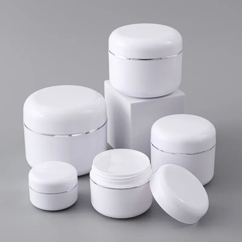 40pcs/lot Jars with Lids Plastic Bottle Cream Container for Cosmetics Lip Gloss Boxes Small Pot Jar Empty Refillable Gel Cans