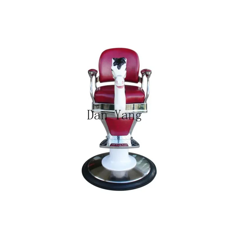 YJ high-end hair cutting chair white Trojan horse hair cutting chair simple rotating lift chair hair