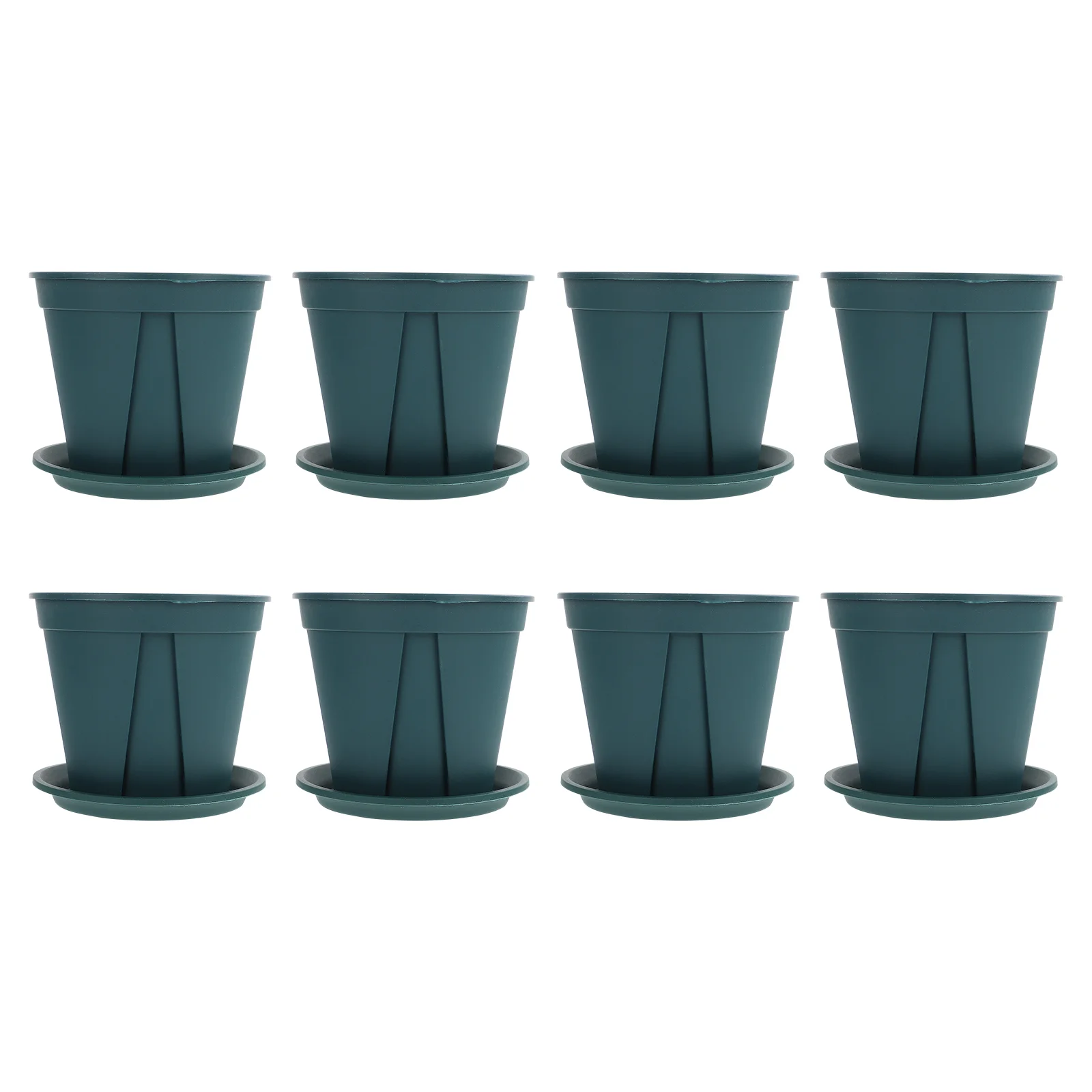 

8 Sets Plastic Flower Pot Gardening Nursery Plant Nutrition Cup Starting Trays Outdoor Decor