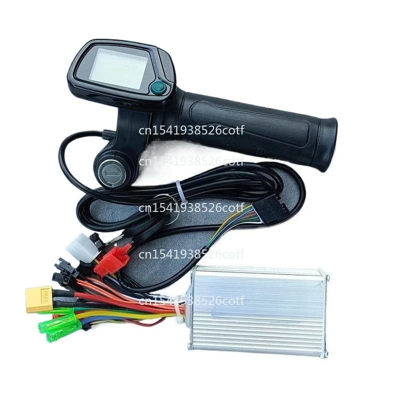 

Контроллер для электросамоката 36В/48В бесщеточный и 7-проводная ручка управления