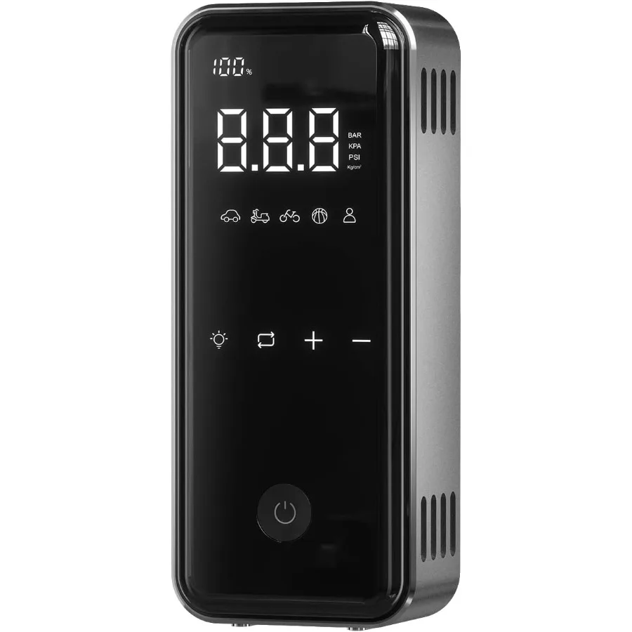 

Портативный насос для накачивания шин с аккумулятором 15000 мАч для быстрой накачки автомобильных шин Беспроводной электрический воздушный компрессор с 45 Вт 3X Faster C