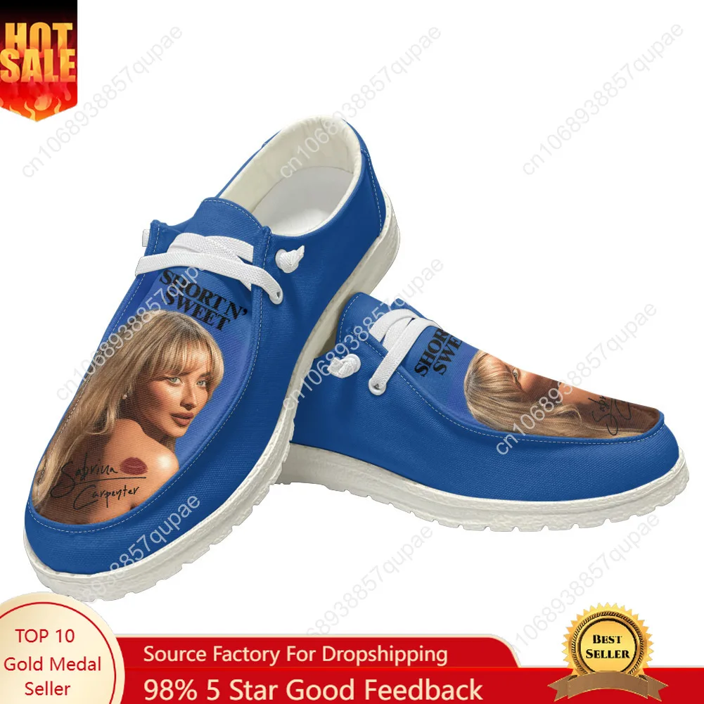 

Sabrina Carpenter American Singer Casual Shoes Mens Womans Flat Shoe Breathable Outdoor Lightweight Footwear Custom Made Shoe