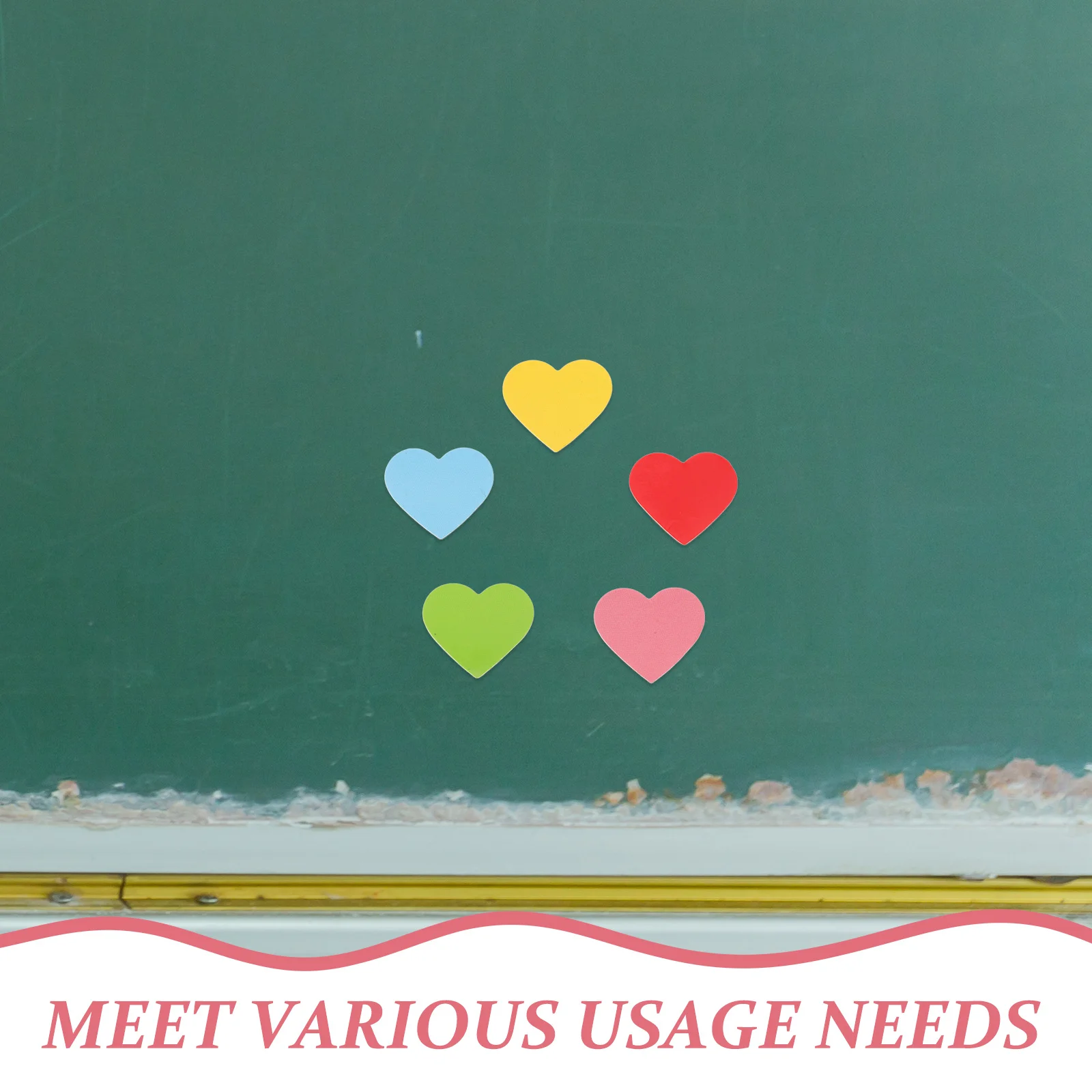 100 قطعة مغناطيس مرن ناعم على شكل قلب مثالي للفصول الدراسية والمكتب والسبورة البيضاء والثلاجة وديكور الزفاف في عيد الحب