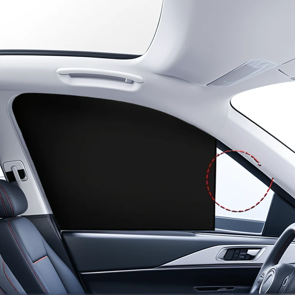 

Car Sunshade Curtains - Universal Foldable Magnetic Side Window Shades for Summer Protection