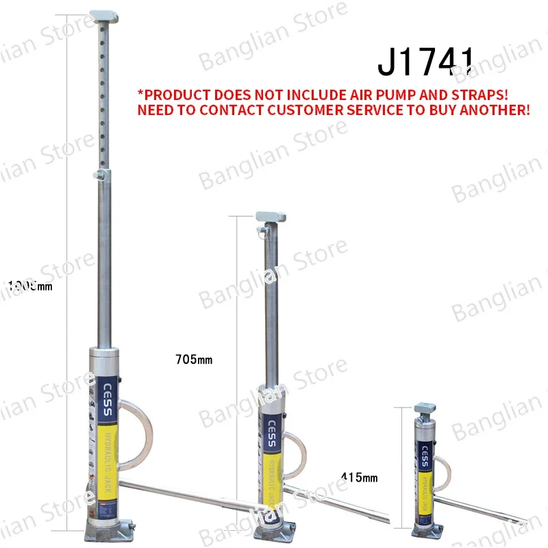 Hydraulic Jack J1741 Off-Road Trap Rescue Jack 3T Lifting Weight Portable Road Rescue Jack Outdoor Tire Replacement Aid