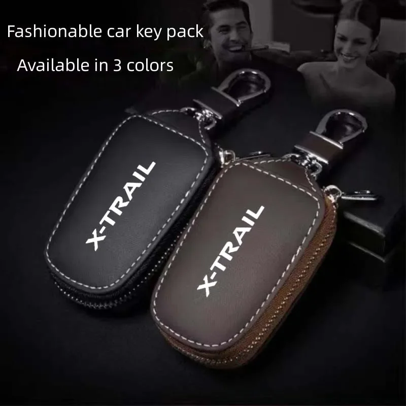 

Creative leather car remote control protective case for car keycase suitable for For Nissan Xtrail X Trail T30 T31 T32 keycase