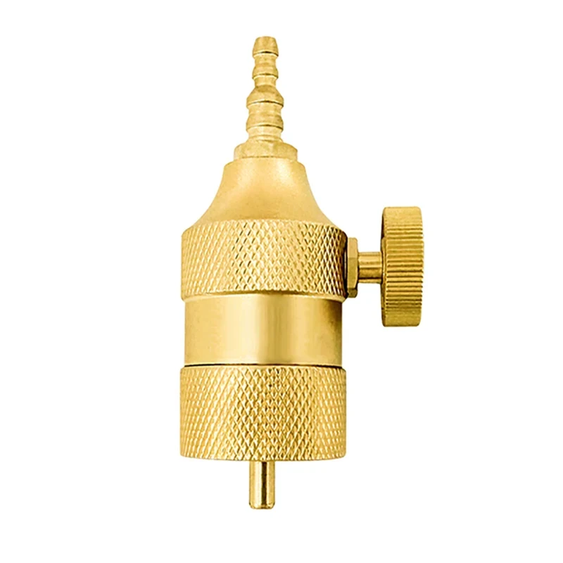 Brass MAPP Gas Pressure Regulator with Barbed Connector Fits 4-8mm Gas Hose, High Quality Gas Bottle Control Valve