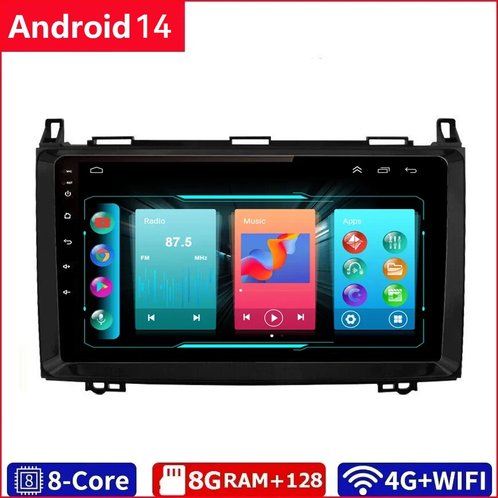 

For Mercedes Benz B200 A B Class W169 W245 Viano Vito W639 Sprinter W906 2din Car Radio Autoradio Multimedia DVD Video BT DSP