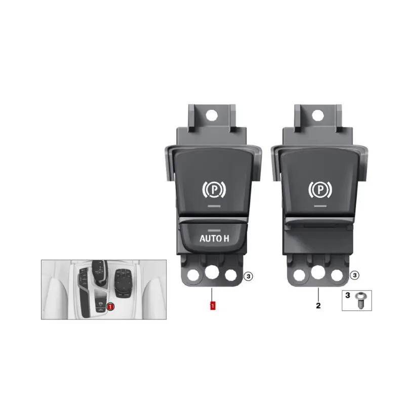61316819981 61319384255 61316847013 61319109308 7series G11 750iX 730Ld 750i Switch parking brake/Auto Hold