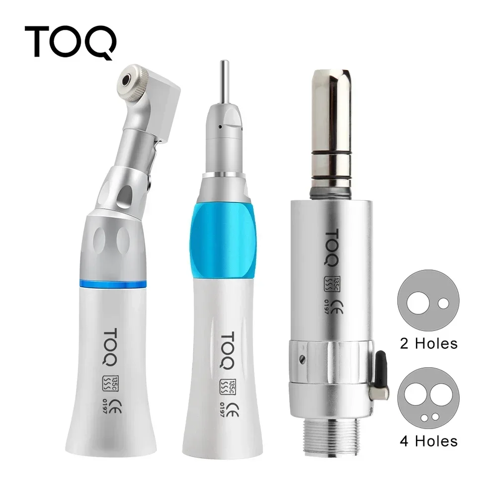 High Quality  Dental External Slow Low Speed Handpiece Kit E-Type Polishing Device contra angle straight air motor