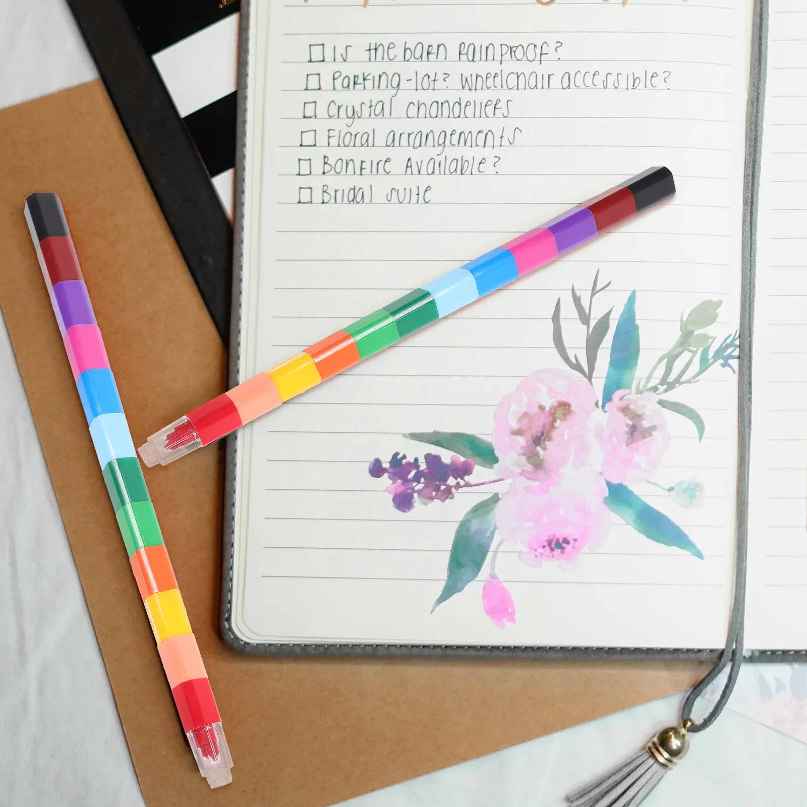 24pcs Colour Pen 12 Colors Creative Crayons 12 Colors Small Hands Long Lasting Art Craft School Project
