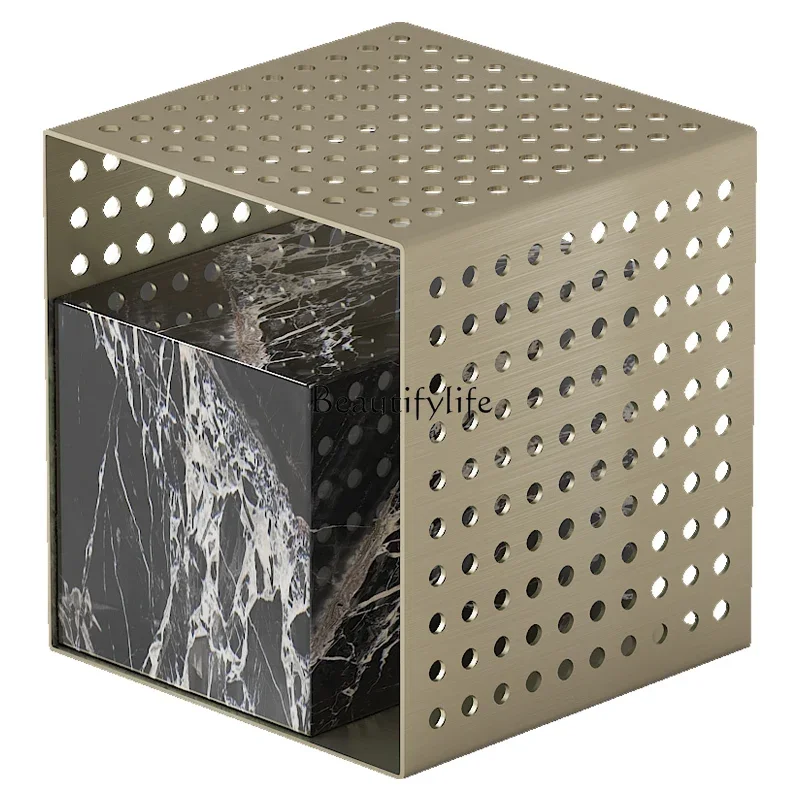 

GLight luxury, high-end sense, marble edge, metal square