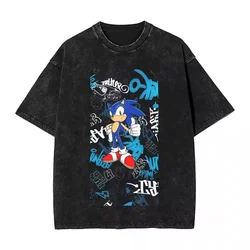 고슴도치 그림자 코튼 고품질 t 셔츠 디자이너 남성 티셔츠 y2k streetwear 만화 남여 의류