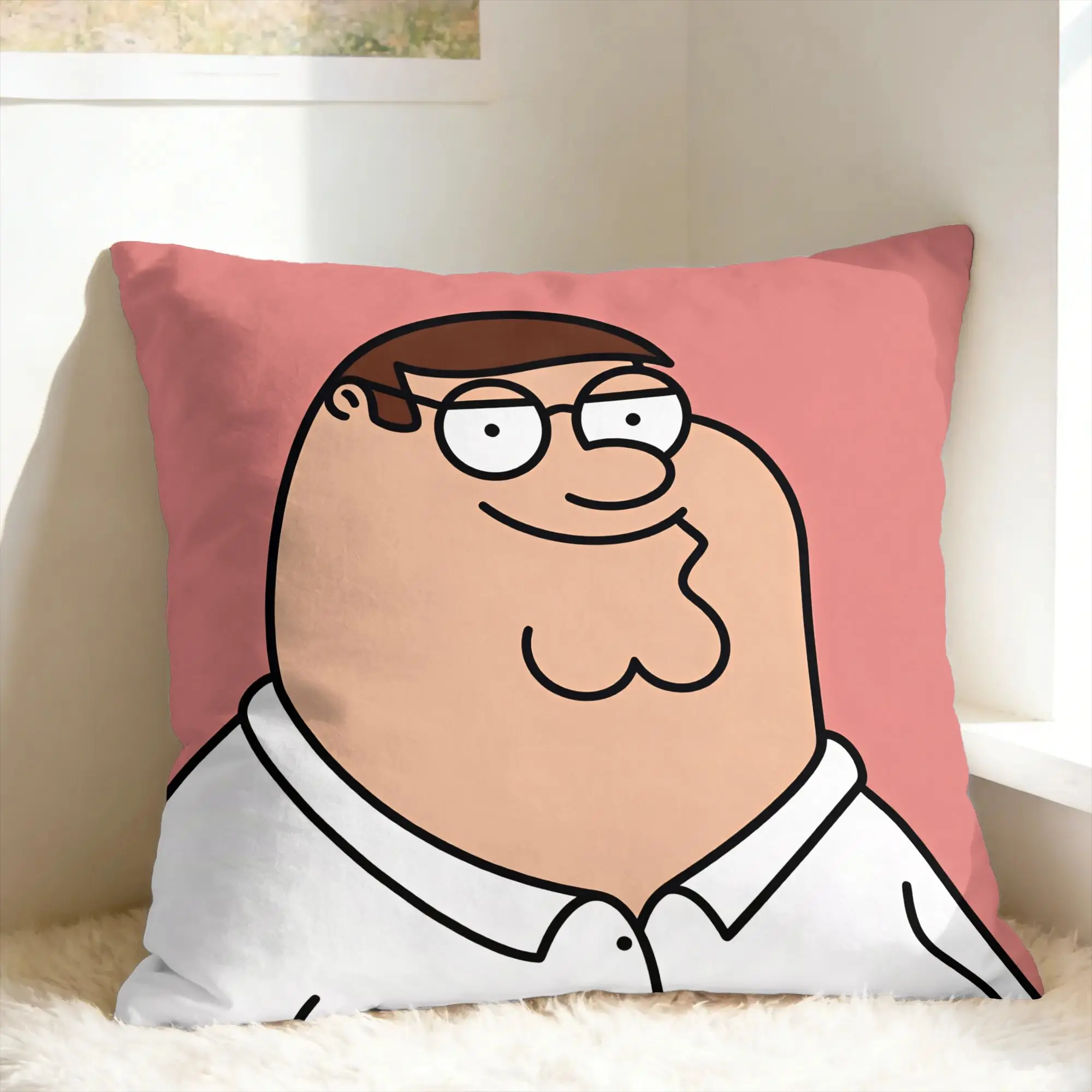 Pillow Cover F-Family Funny Guys peter  Fashion Pillow Case For Sofa Bedroom Home Decor Pillowcases