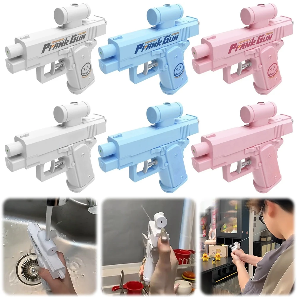 Pistola pulverizadora de agua inversa de doble cara creativa, tácticas de truco de verano, Mini pistola de agua de pulverización de agua doble direccional, diversión al aire libre
