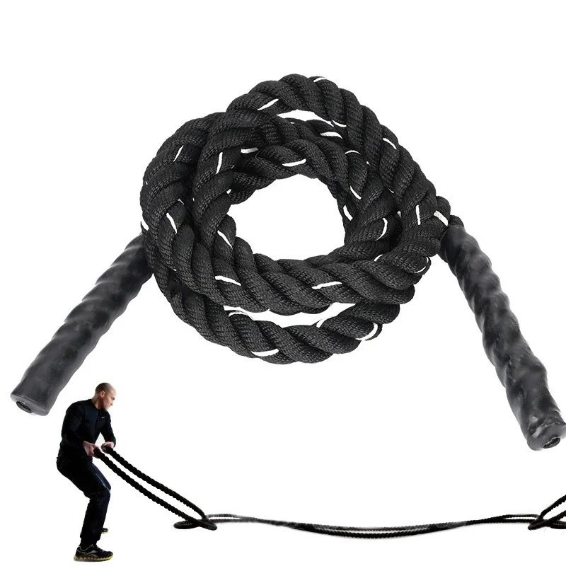 Wholesale gym equipment bucket rope nylon gym power training exercise beating rope