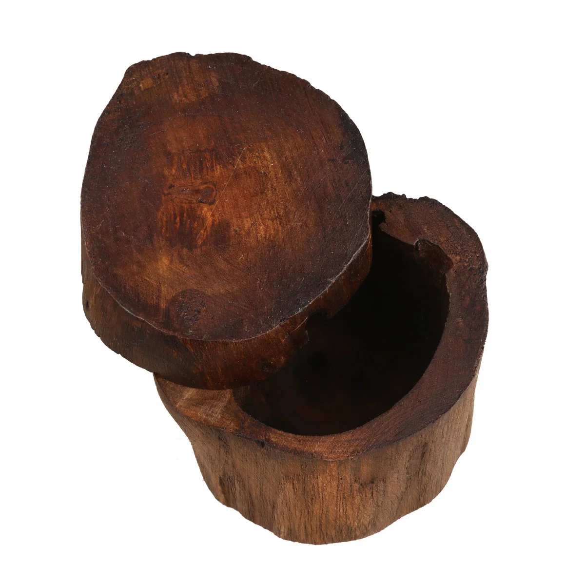 Chic Round Wood Jewelry Storage Box Retro Design Organizer for Bracelet Ring Earring Desktop Bedroom Dormitory Room Decorative