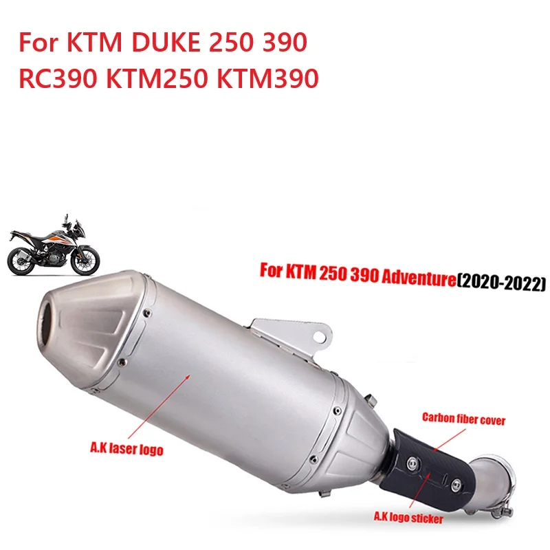 51 مللي متر دراجة نارية العادم منتصف وصلة الأنابيب ربط الخمار ل KTM DUKE 250 390 RC390 KTM250 KTM390 مغامرة ADV 2020 2021 2022 2023