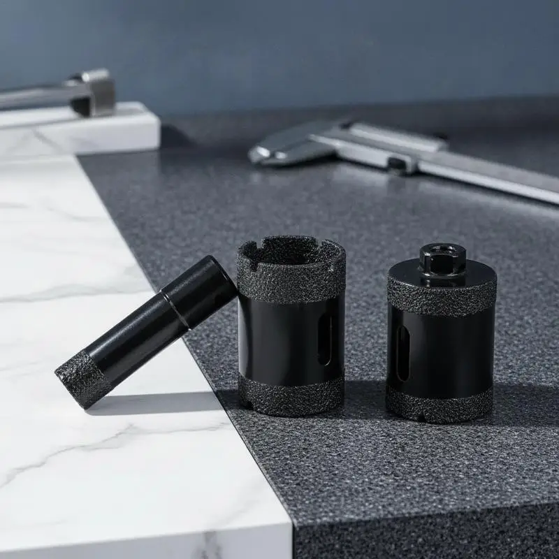 Dry Drilling Tool Long-Lasting Core Drill Bit Hole Saw Cutter for Glass Porcelain Marble DIY Craft Processing