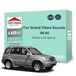 12Pcs Car Accessories For Suzuki Grand Vitara Escudo 1998-2003 2004 2005 Canbus Dome License Plate LED Interior Light Bulb Kit