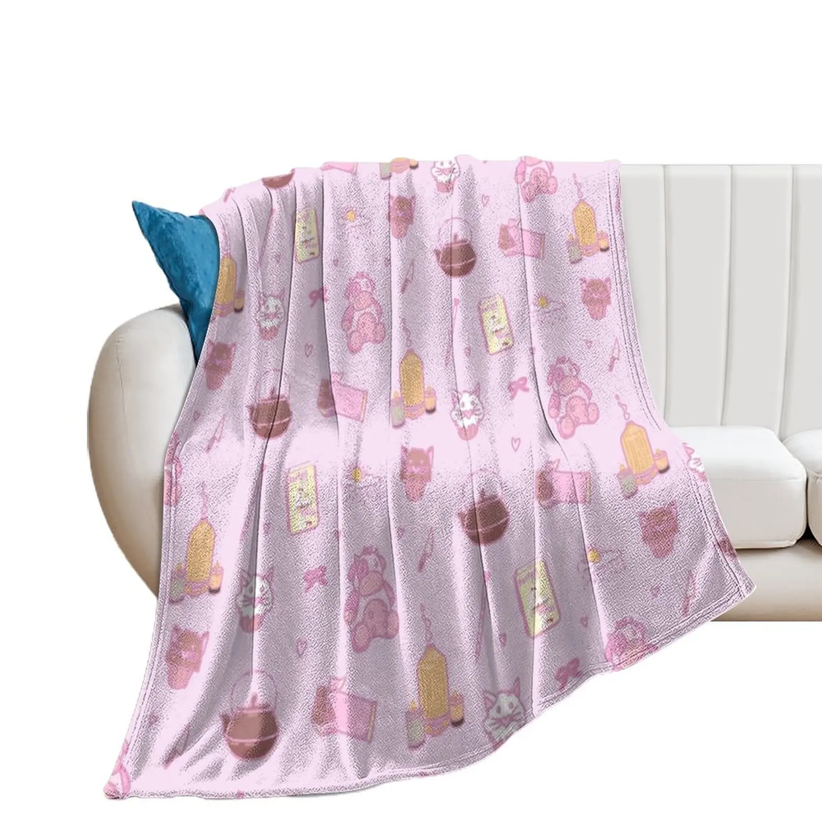 

15P Doki Props Sticker Pack! Throw Blanket for babies Luxury St Large Blankets