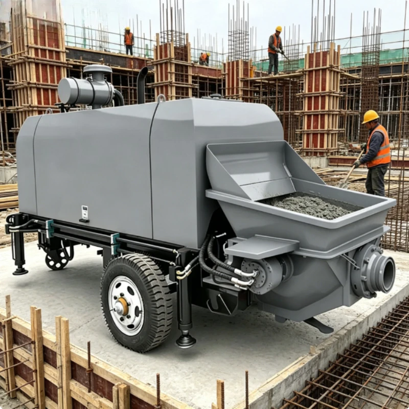 Customized Mini Diesel Concrete Delivery Pump Truck Economical Construction Concrete Pump with Competitive Price