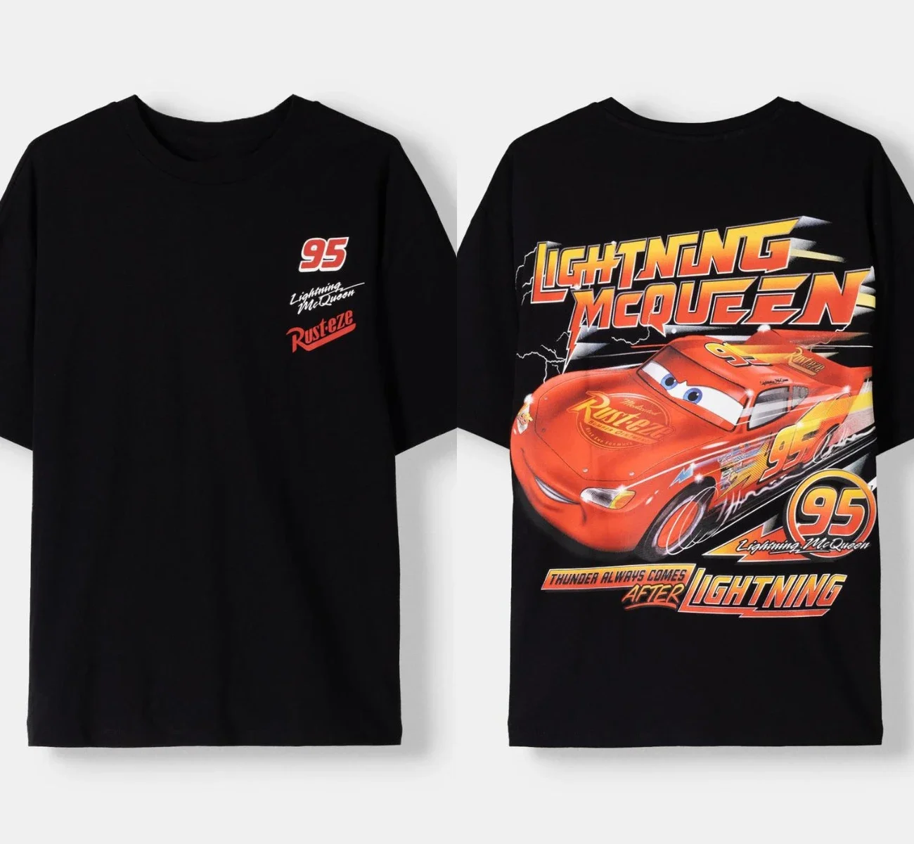 

Lightning McQueen 95 Printed T-shirt Mens Womens Casual Cotton Oversized Y2k Short Sleeves Street Hip Hop Female Male Clothing