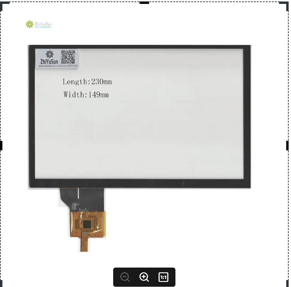 ZhiYuSun KDT5881 230mm*149mm 10.1inch  NEW touch screen panel 230*149 TOUCH glass sensor  for DVD car Capacitive touch screen