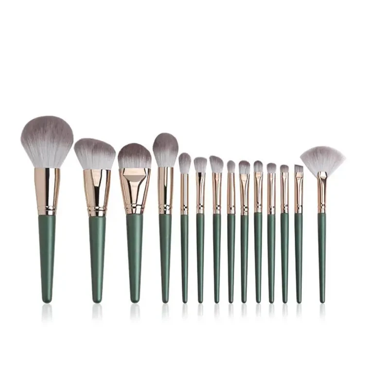 14Pcs Makeup Brushes Blush Blending Set Large Fluffy Soft Eye Shadow Foundation Brush Women Cosmetic Powder Beauty Make Up Tools images - 6